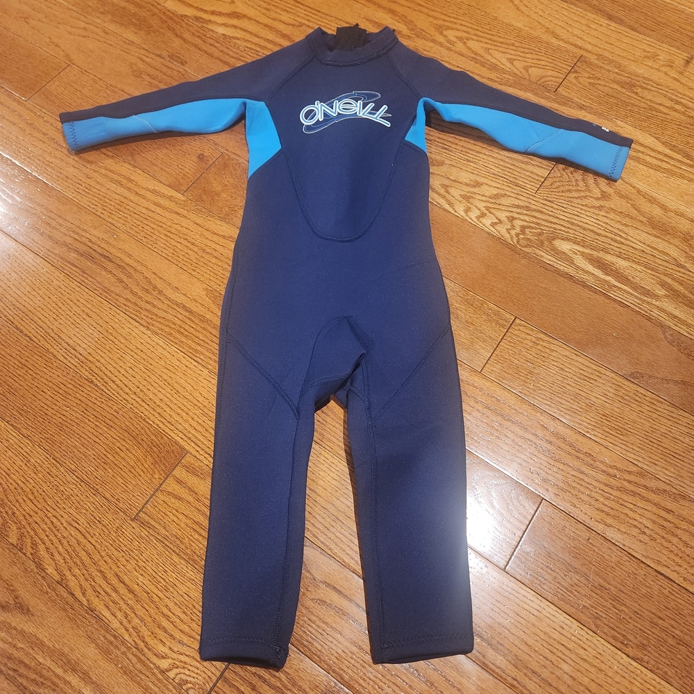 O'Neill Kids Navy and Light Blue One Piece WETSUIT Swimsuit, Size 3 Little Boys
